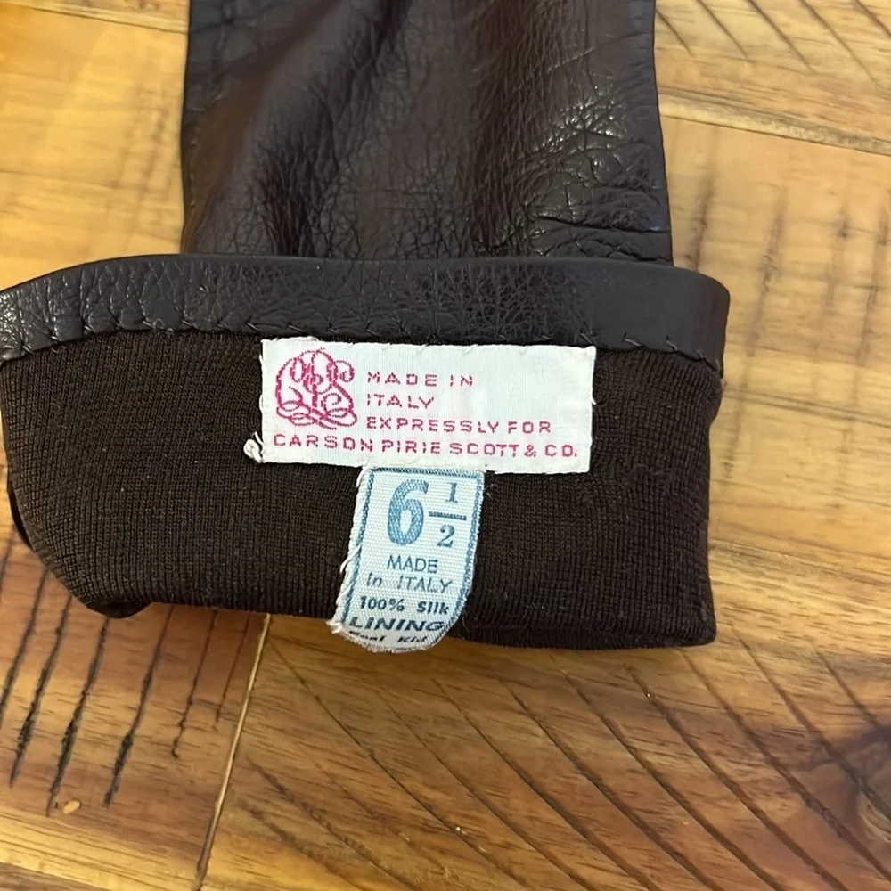 Vintage Carson Pirie Scott Women's Black Leather